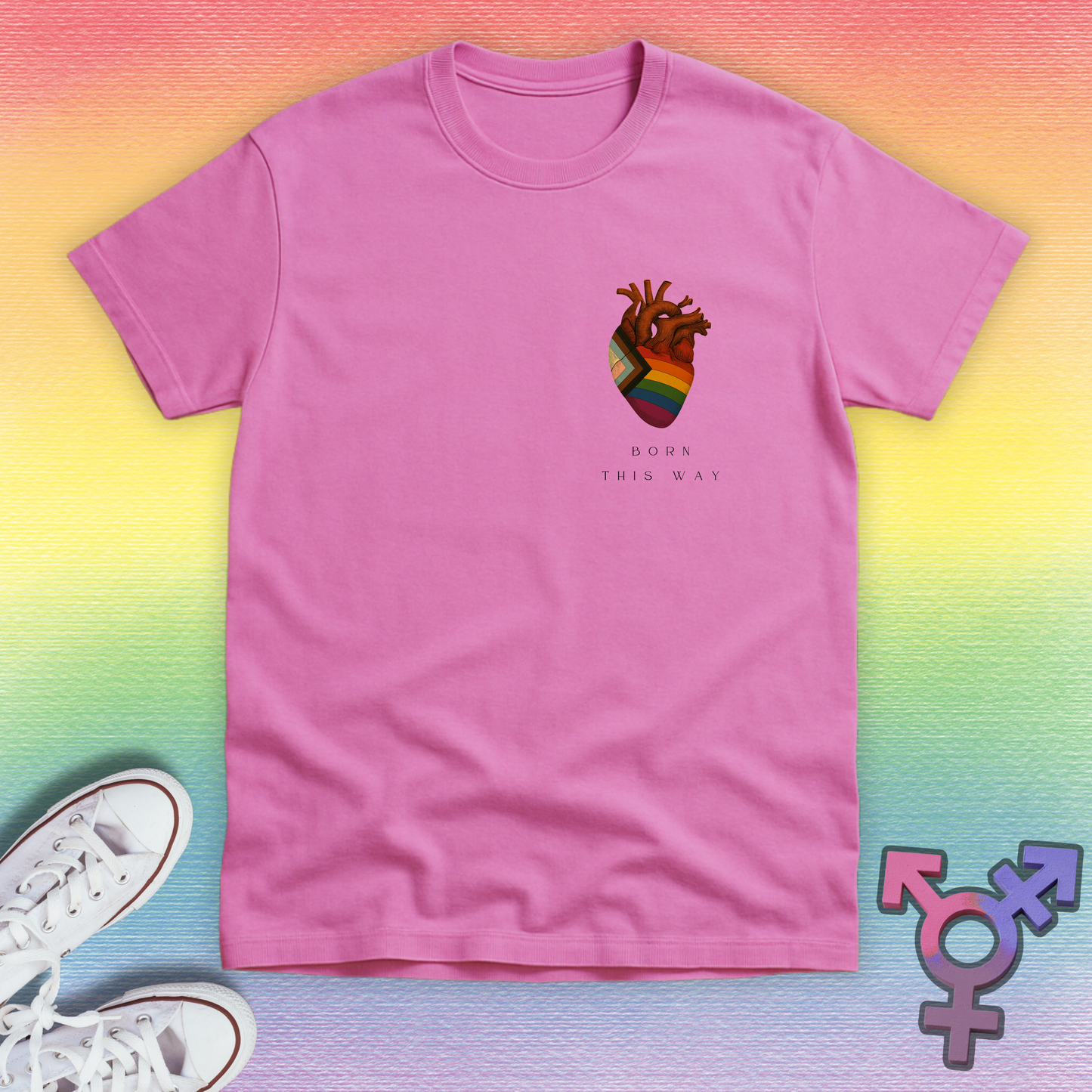 Born This Way Heart T-shirt