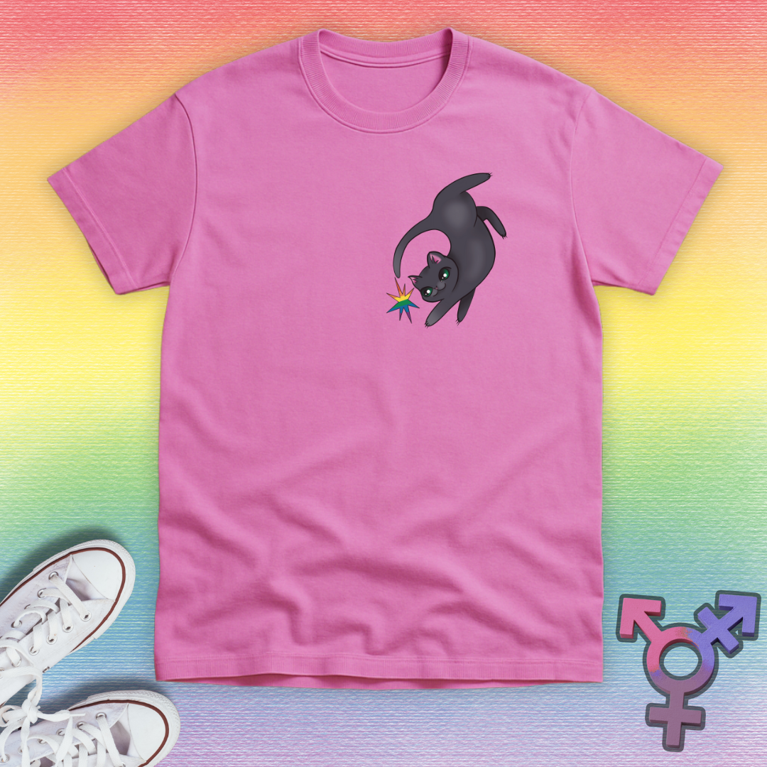 Gray Cat Prankster T-shirt