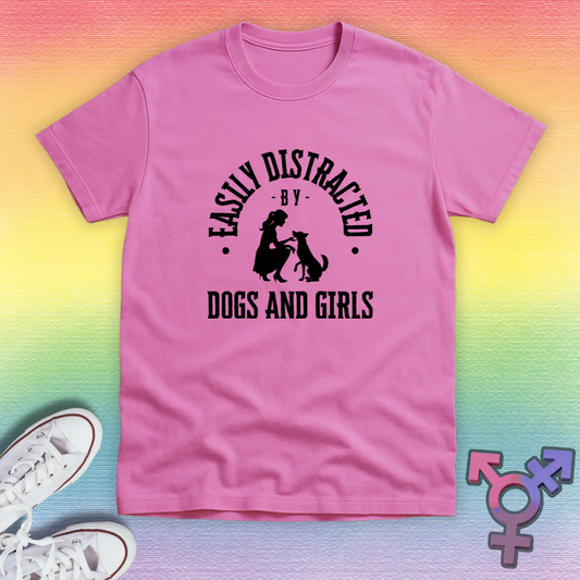 Distracted By Dogs And Girls T-shirt