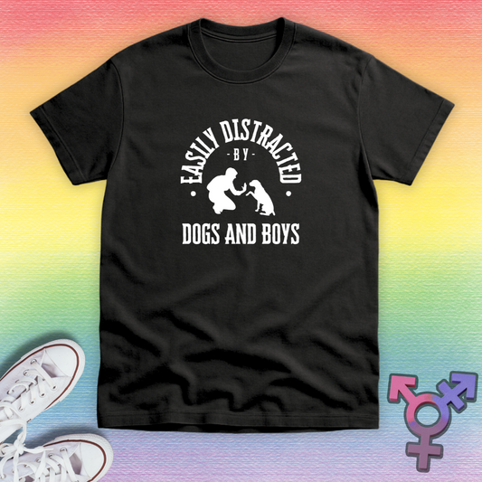 Distracted By Dogs And Boys T-shirt
