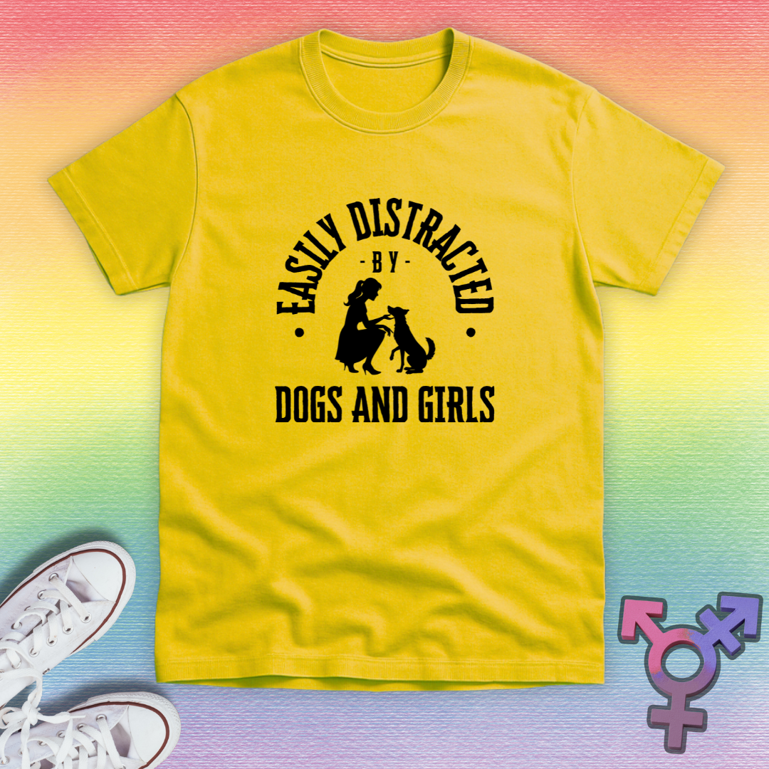 Distracted By Dogs And Girls T-shirt