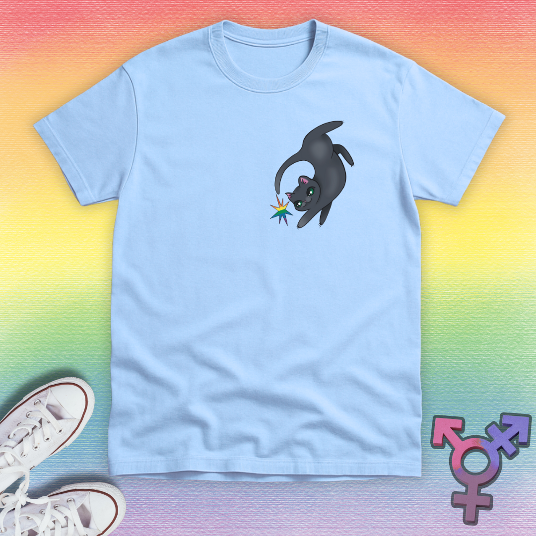 Gray Cat Prankster T-shirt