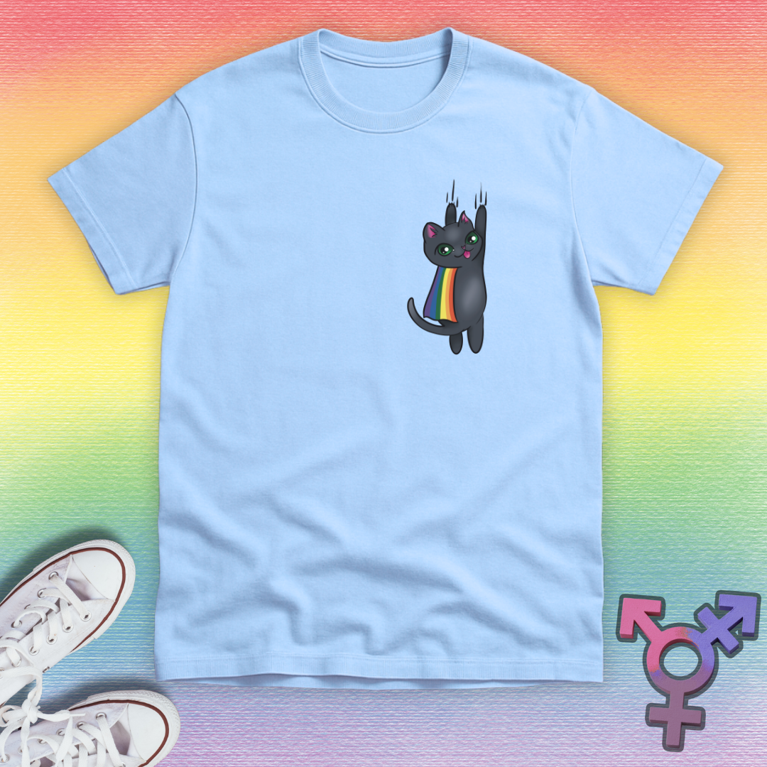 Gray Troublemaker Cat T-shirt