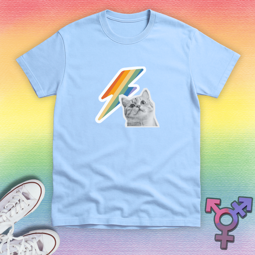 Pride Lightning Cat T-shirt
