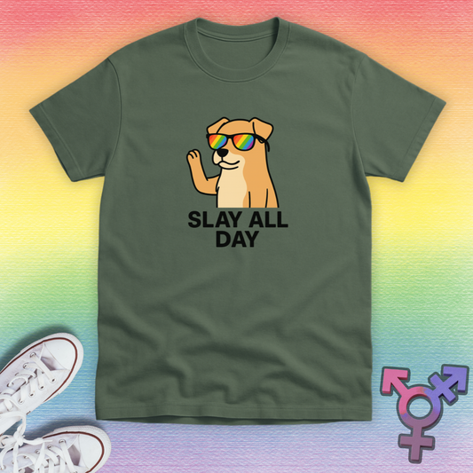Slay All Day Dog T-shirt