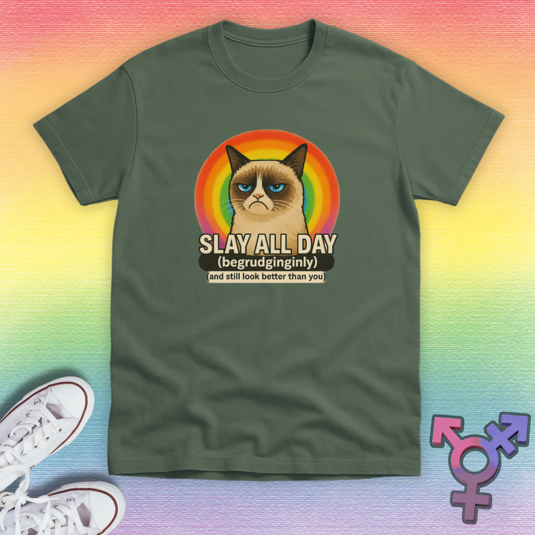 Slay All Day Cat T-shirt