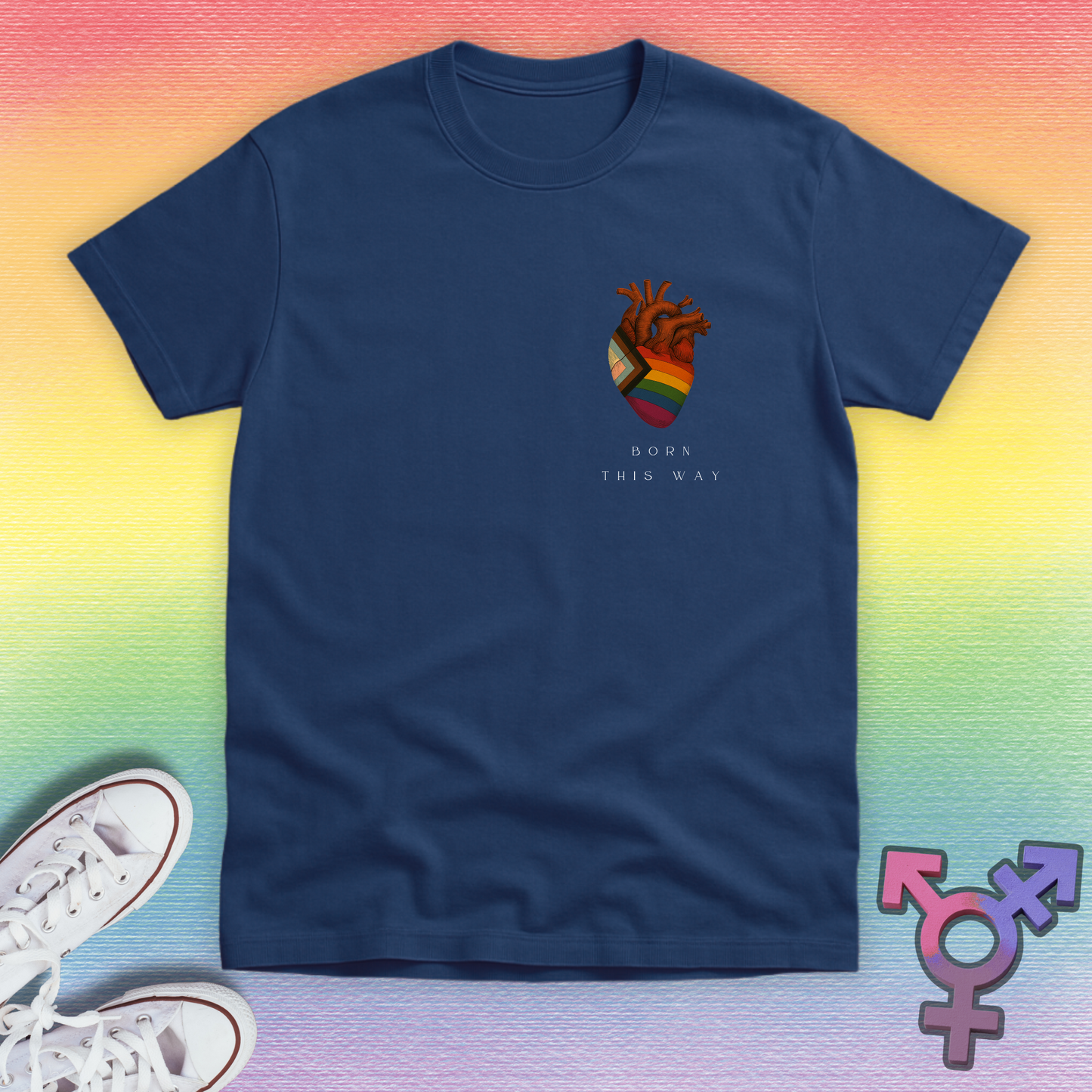 Born This Way Heart T-shirt