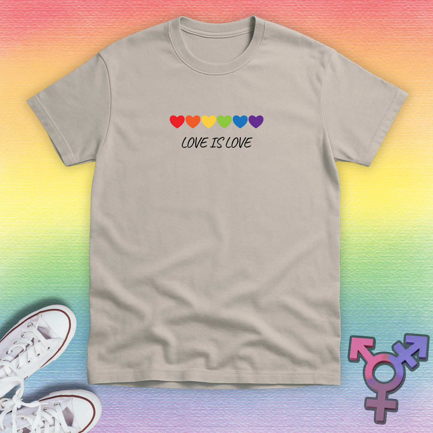 Love is Love Chain T-shirt