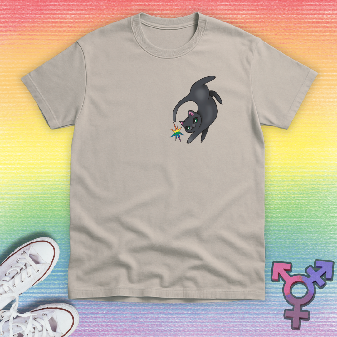 Gray Cat Prankster T-shirt