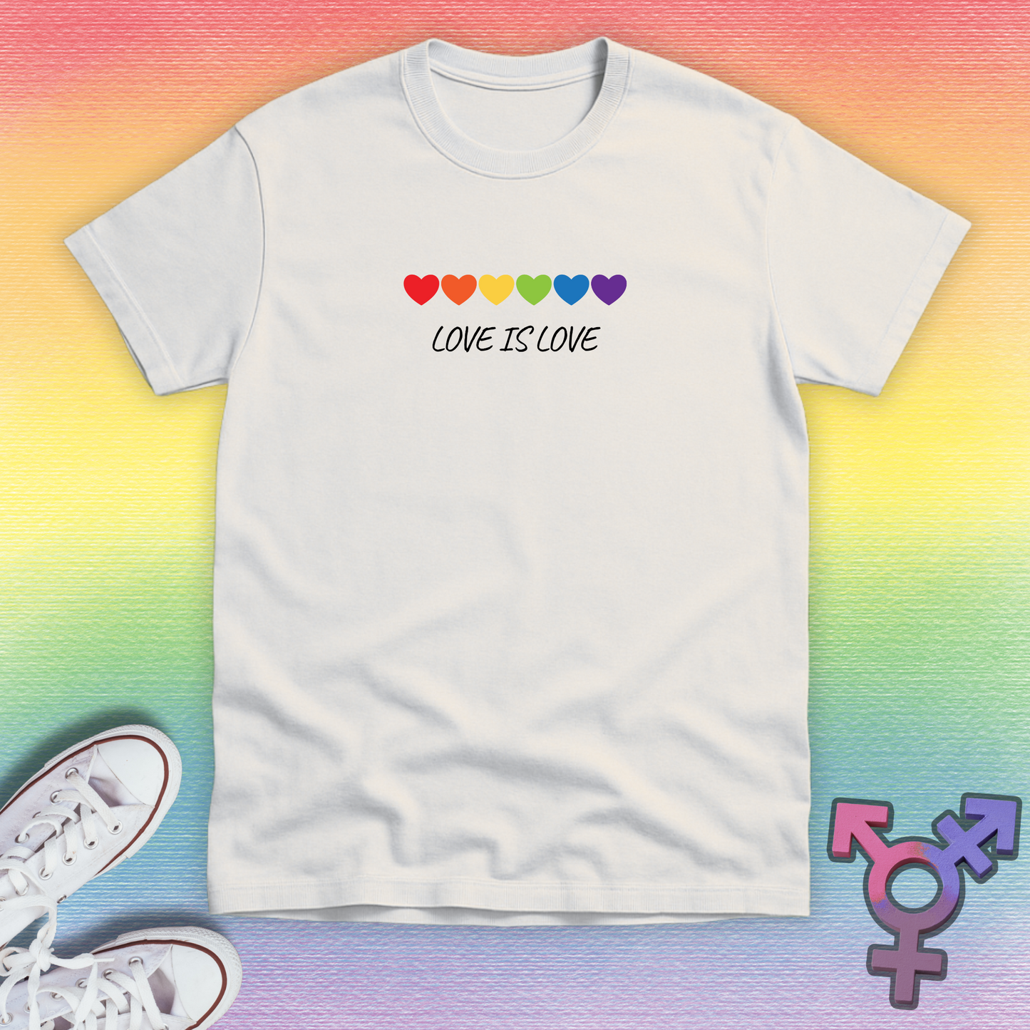 Love is Love Chain T-shirt
