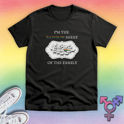 Rainbow Sheep In The Flock  T-shirt