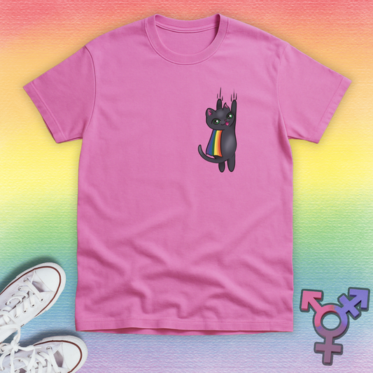 Gray Troublemaker  Cat T-shirt