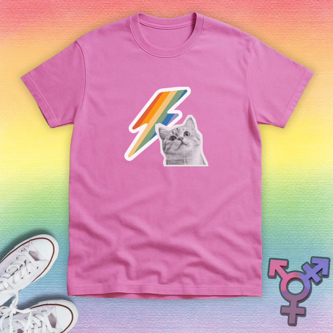 Pride Lightning Cat T-shirt