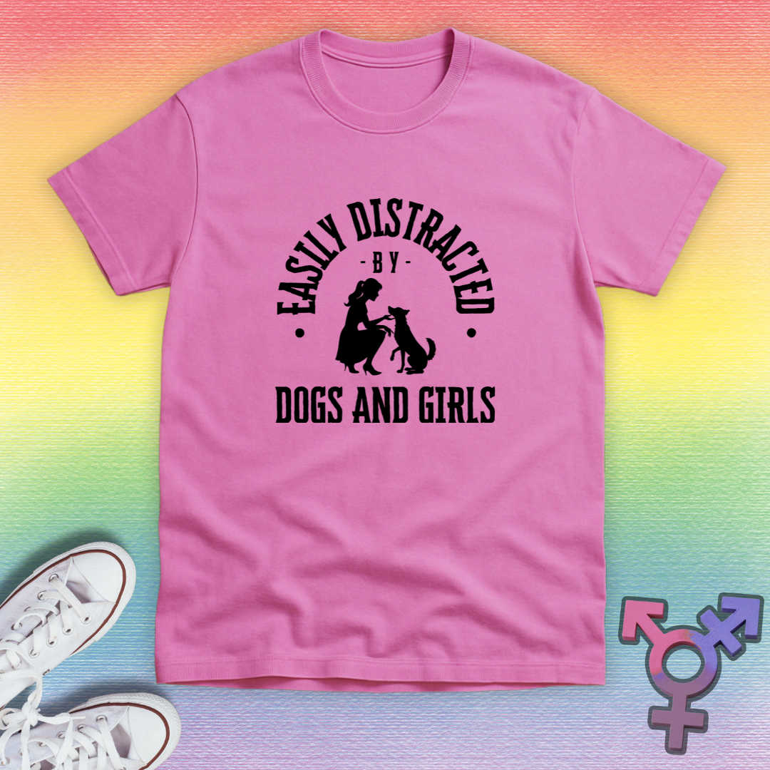 Distracted By Dogs And Girls T-shirt