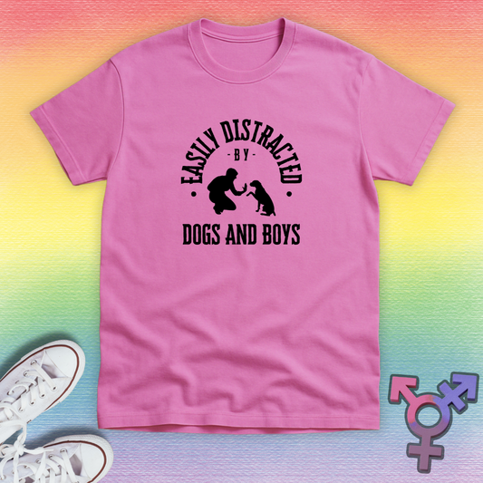 Distracted By Dogs And Boys T-shirt