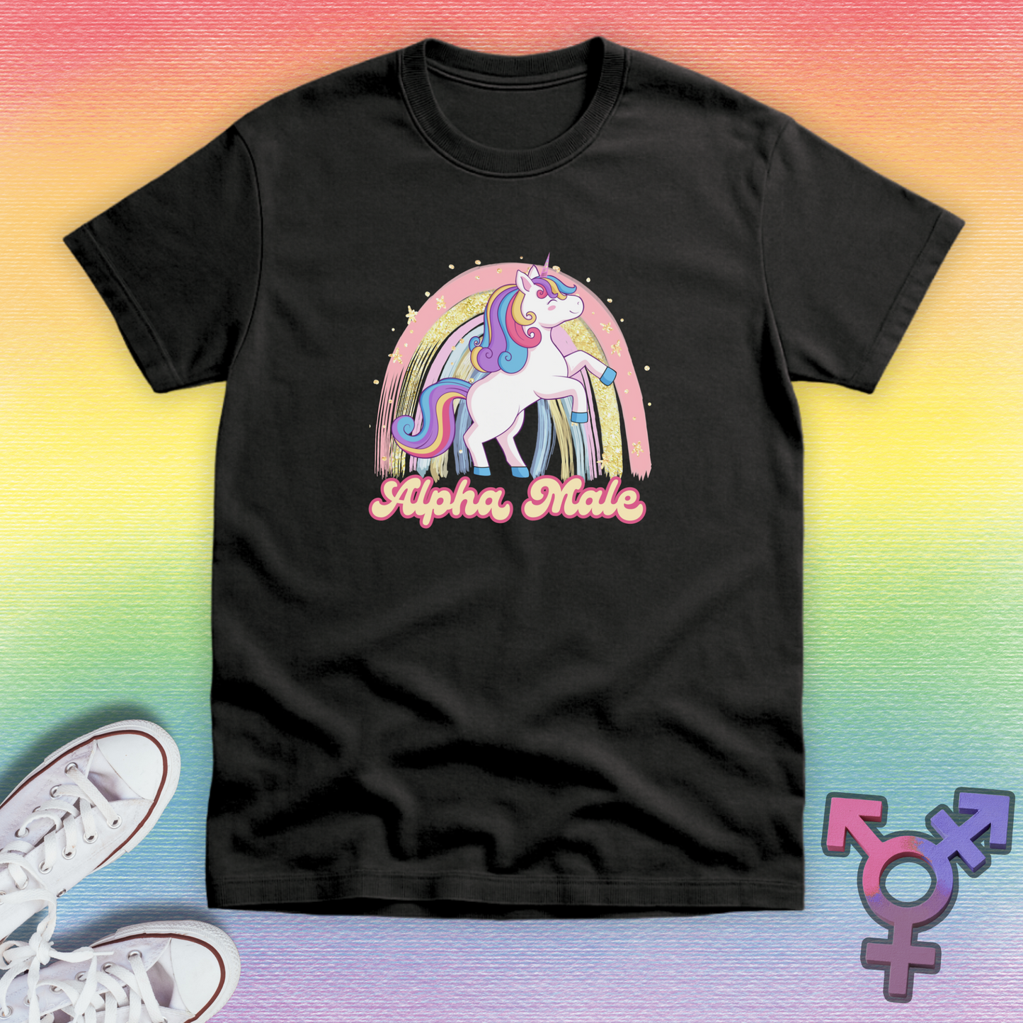Shiny Alpha Male T-shirt