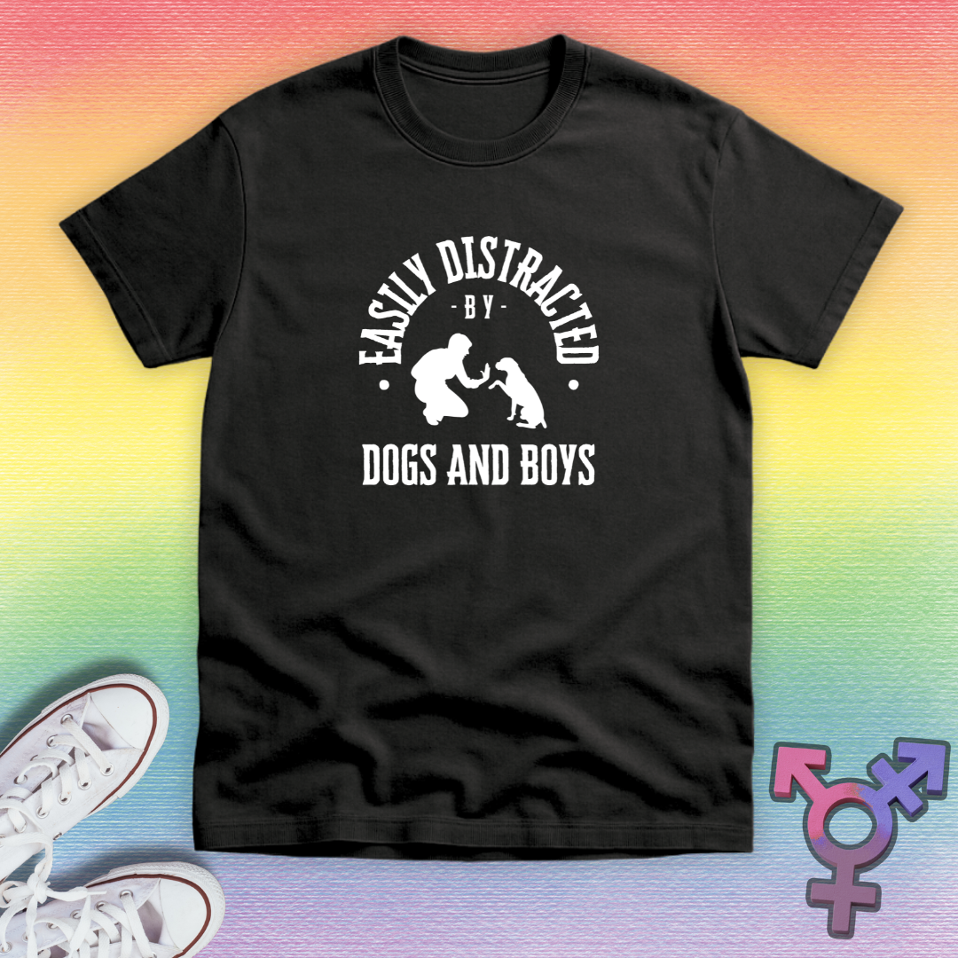 Distracted By Dogs And Boys T-shirt