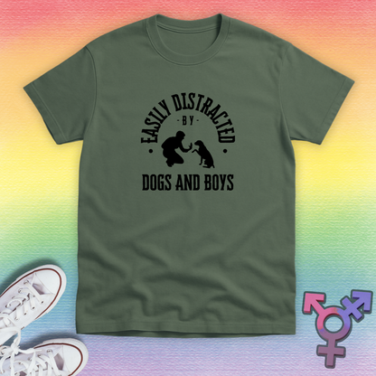 Distracted By Dogs And Boys T-shirt