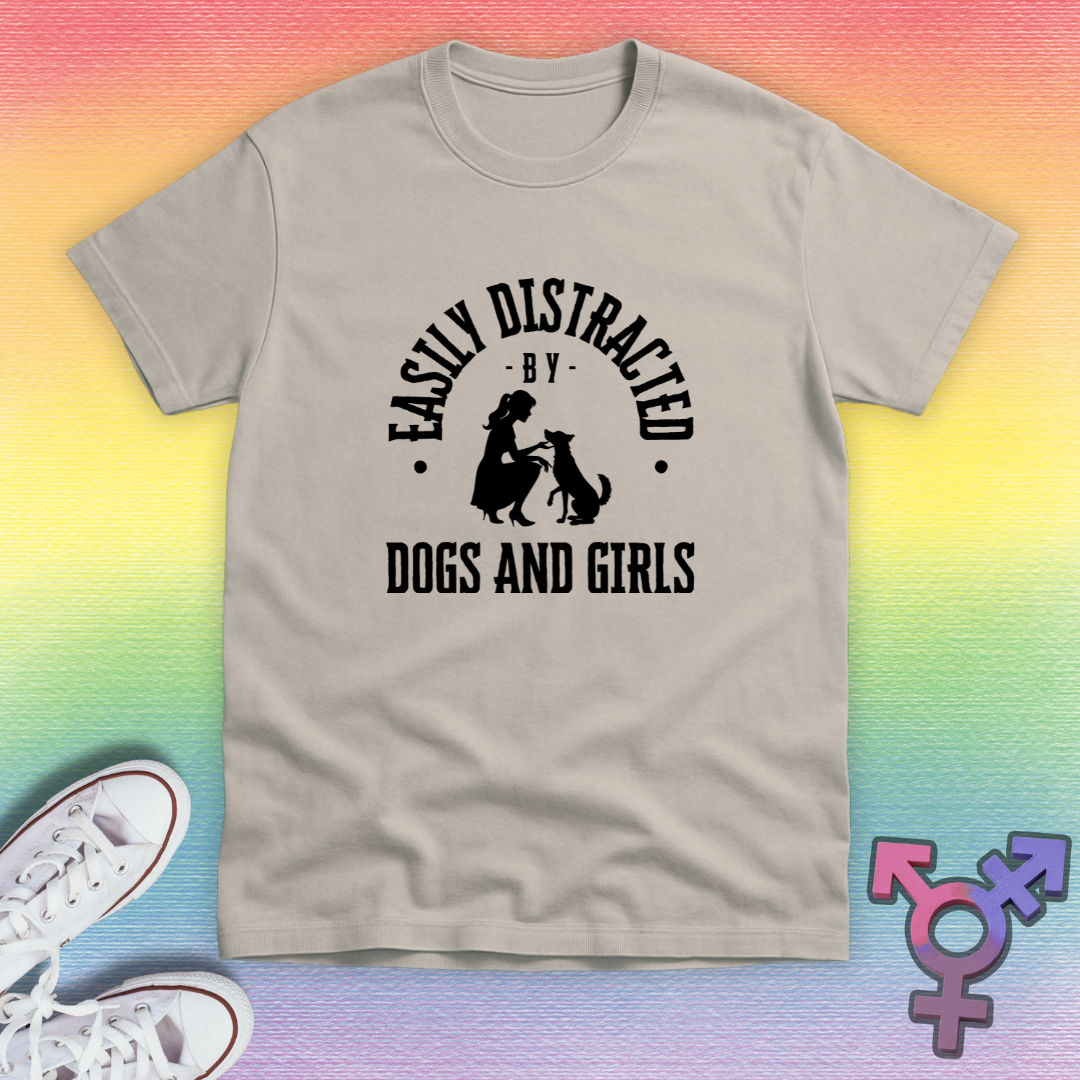 Distracted By Dogs And Girls T-shirt